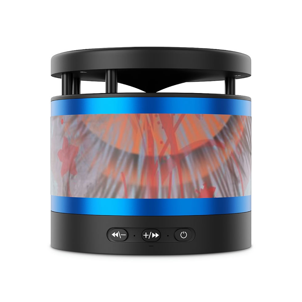 Thumbnail: Card of Suns Metal Bluetooth Speaker and Wireless Charging Pad