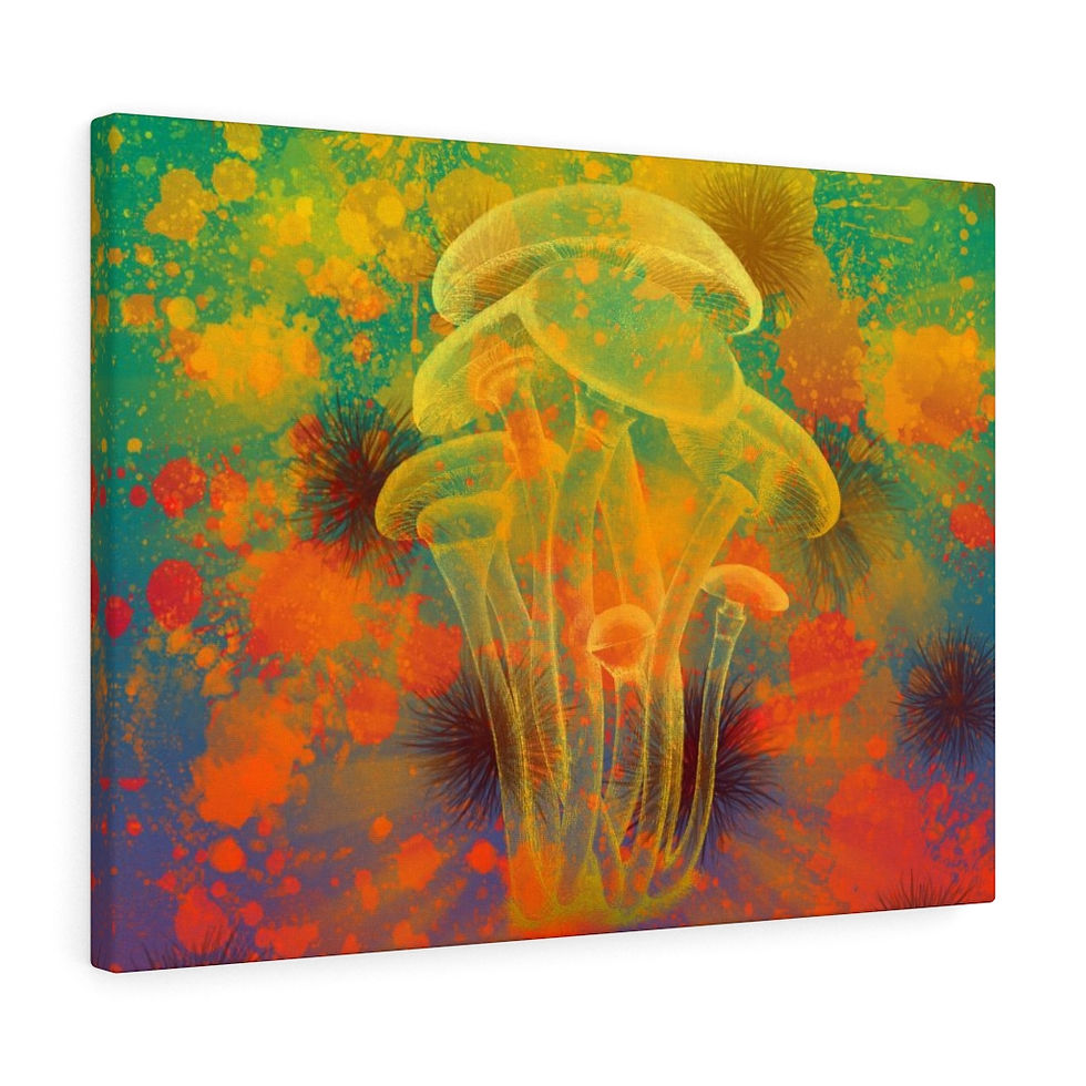 Thumbnail: Delightful Mushroom Canvas Gallery Wraps