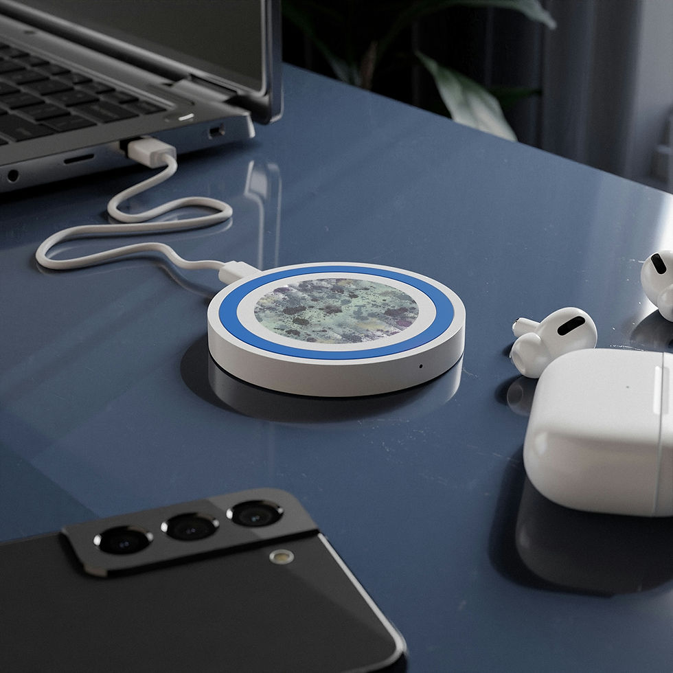 Thumbnail: Frosty Pear Curtains Wireless Charging Pad