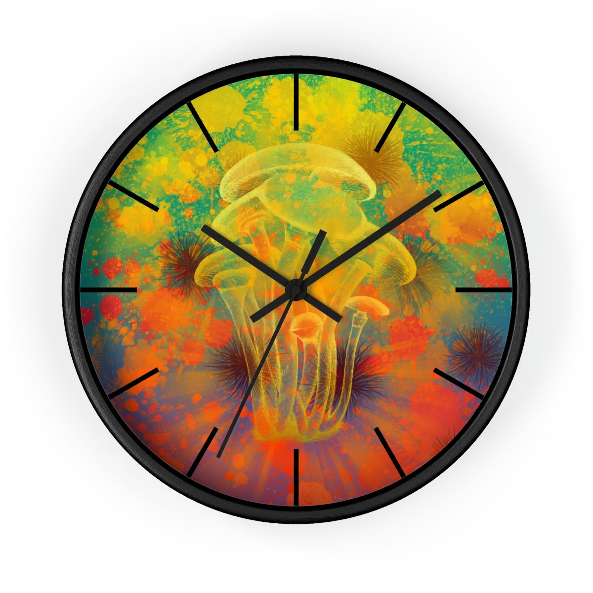Delightful Mushroom Wall Clock