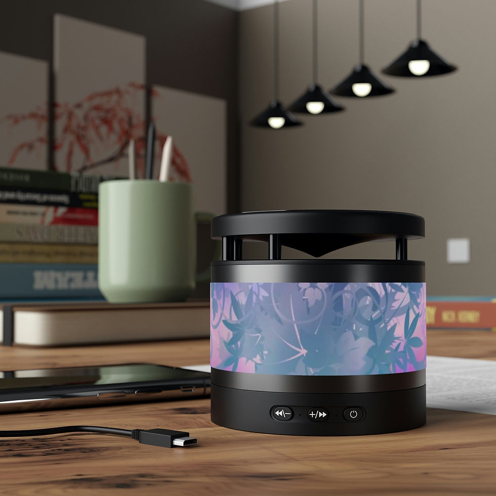 Thumbnail: Creamy Symphonic Bliss Metal Bluetooth Speaker and Wireless Charging Pad