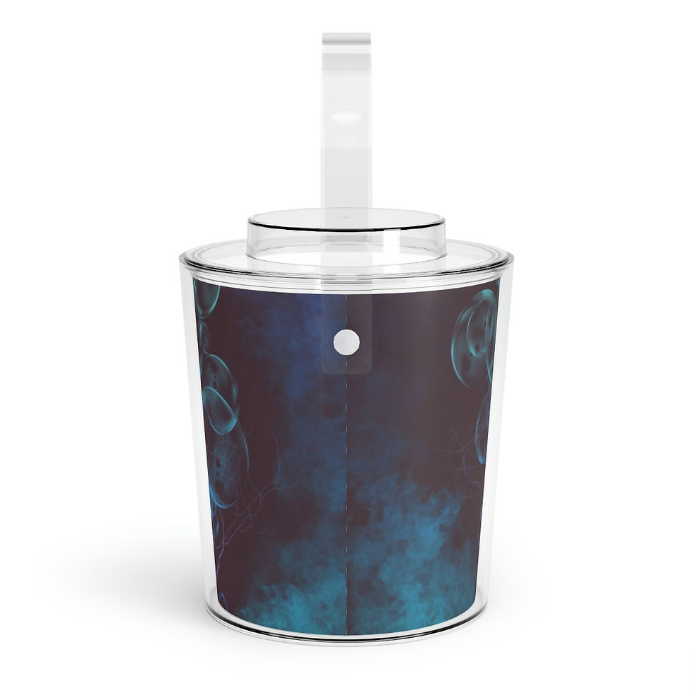 Thumbnail: Blueberry Dust Wand Ice Bucket with Tongs