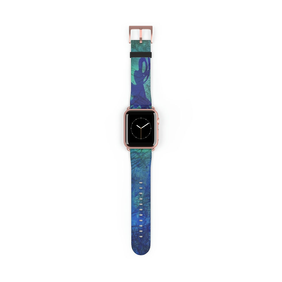 Thumbnail: Beautiful Storm Apple Leather Watch Band