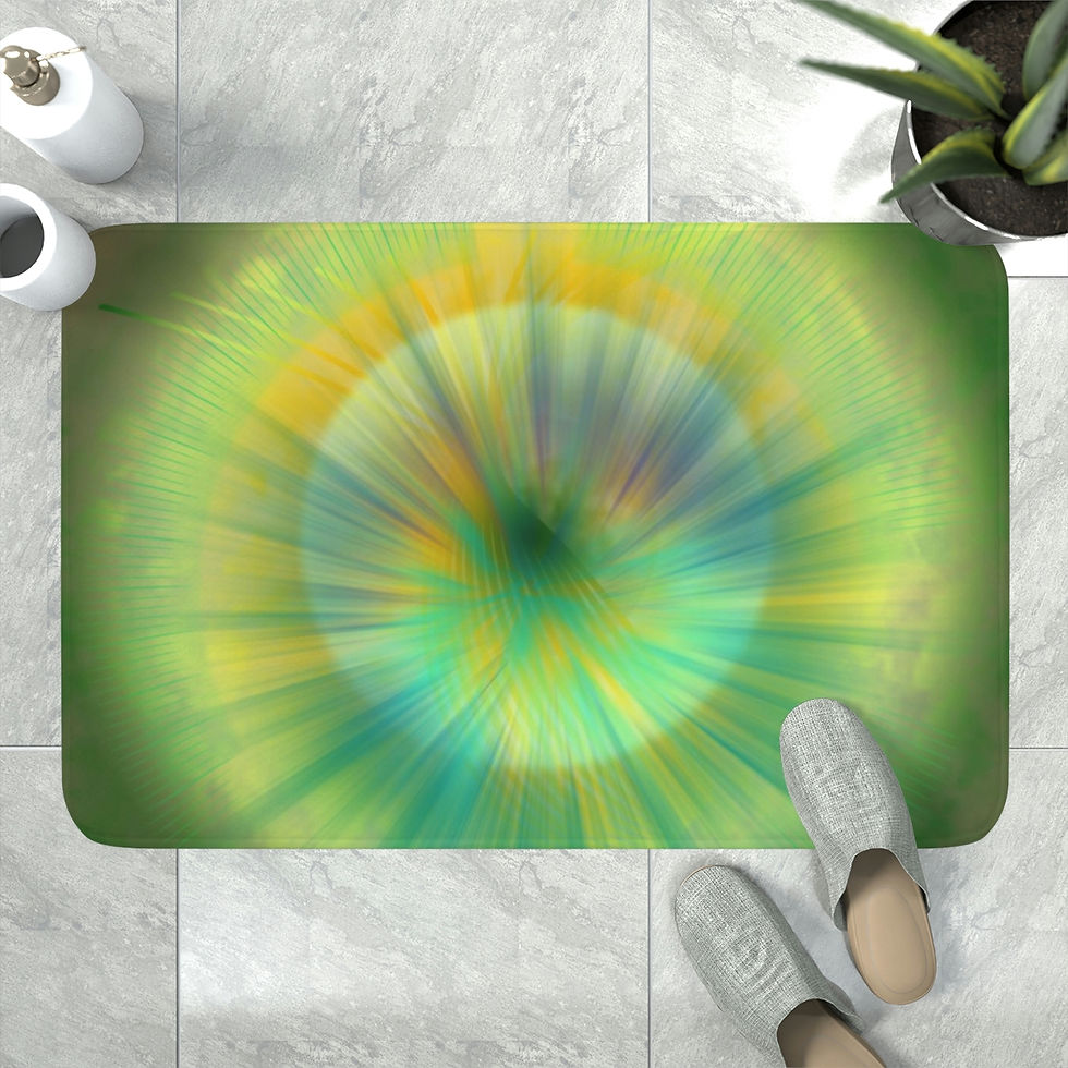 Thumbnail: Glassy Dandelion Memory Foam Bath Mat