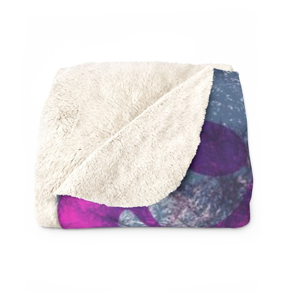 Thumbnail: Wannabe Graffiti Sherpa Fleece Blanket