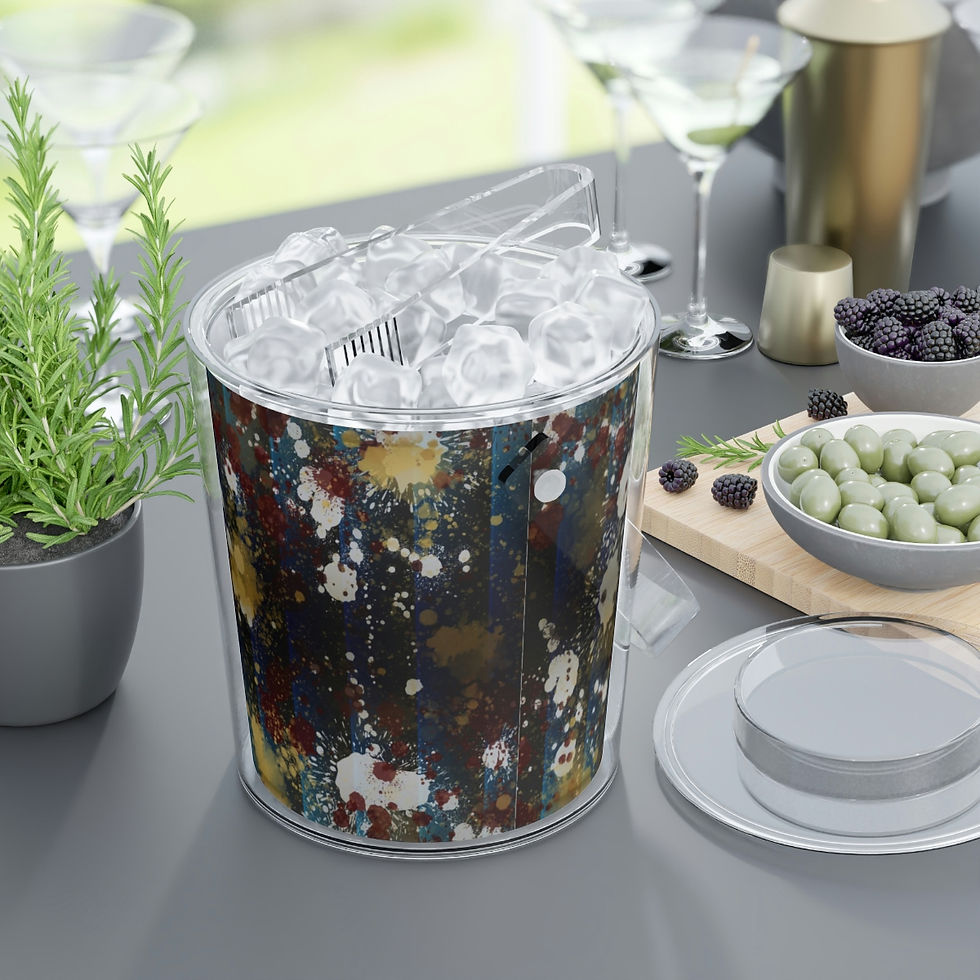 Thumbnail: Golden July Curtains Ice Bucket with Tongs