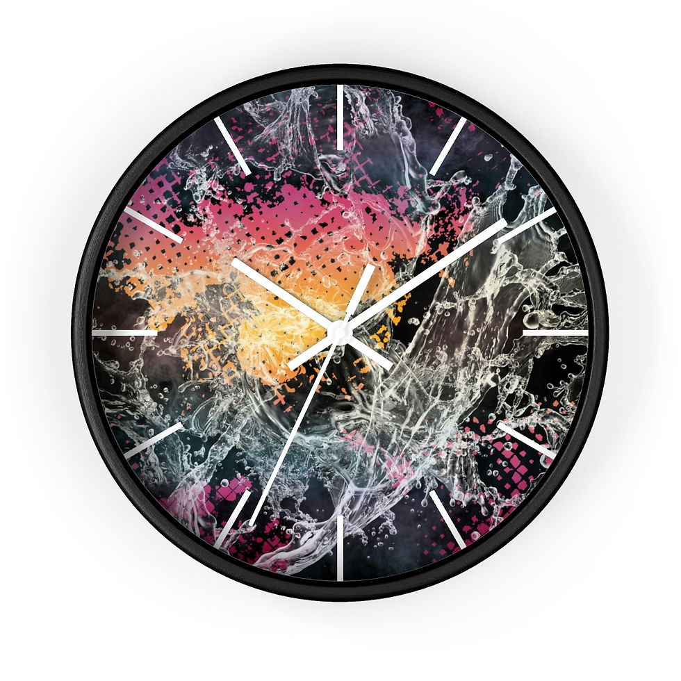 Thumbnail: Cool Calming Color Waves Wall Clock