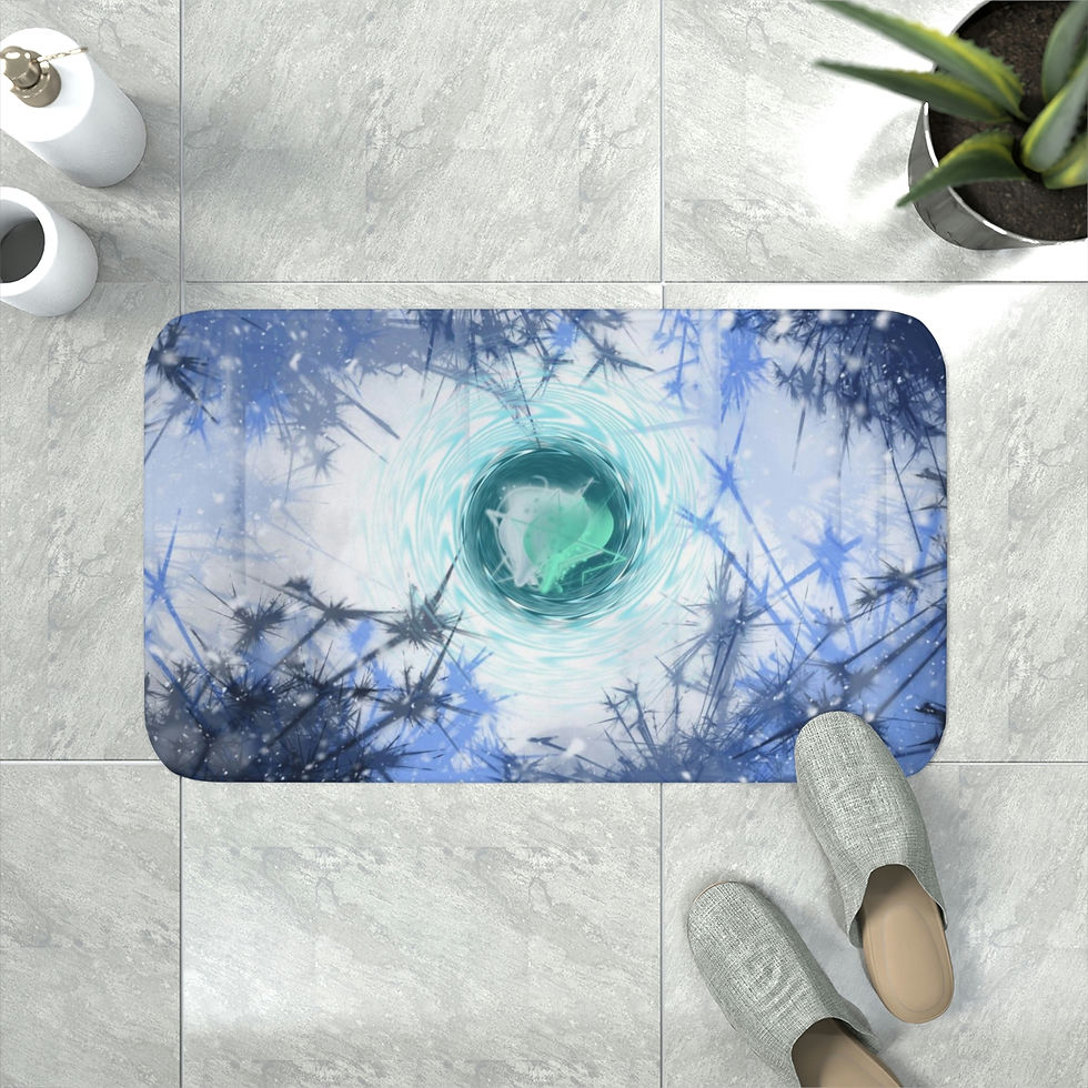 Thumbnail: 2 Hearts One Memory Foam Bath Mat