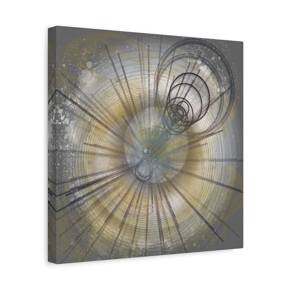 Thumbnail: Hypnotic Clock Canvas Gallery Wraps