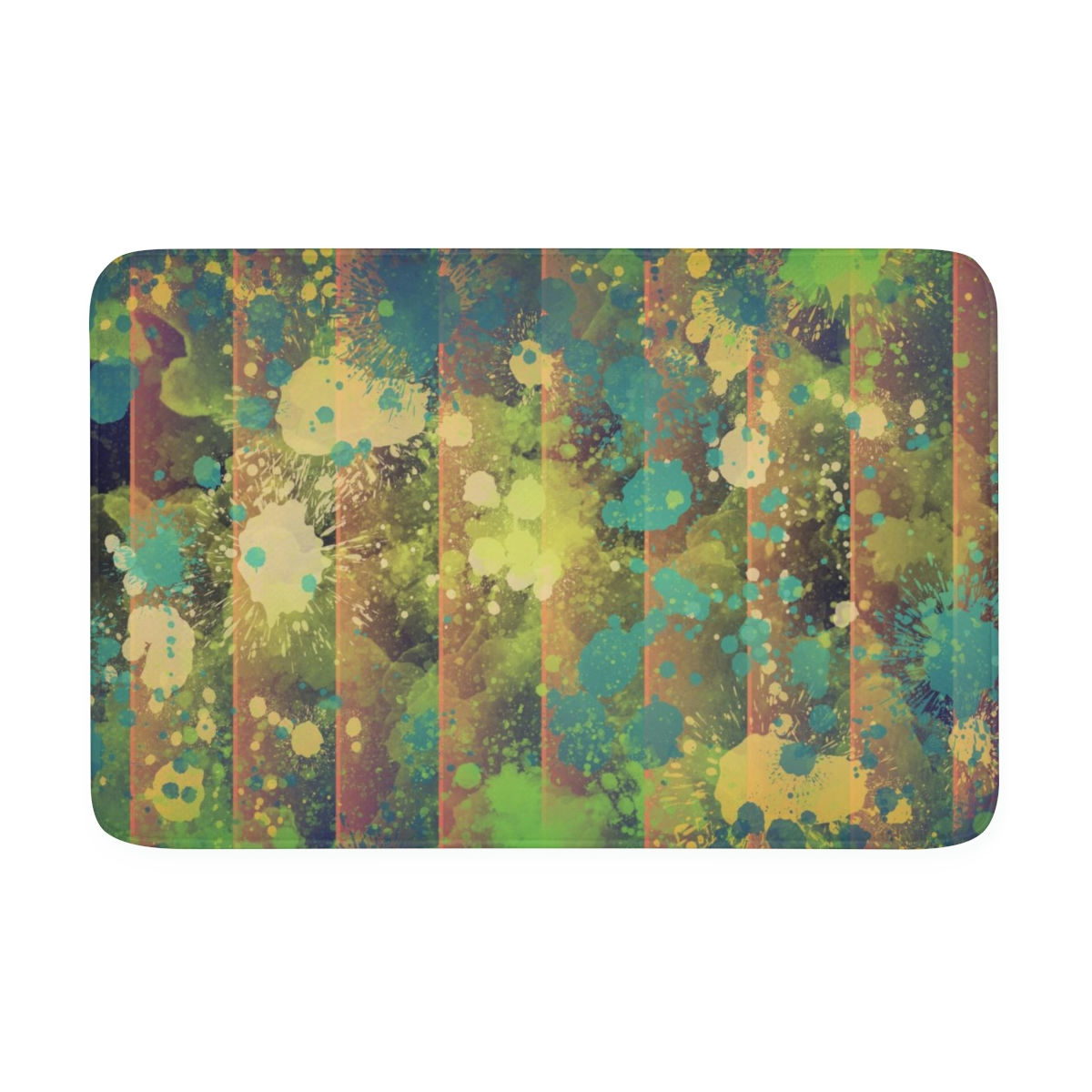 Seaweed Orchard Curtains Memory Foam Bath Mat