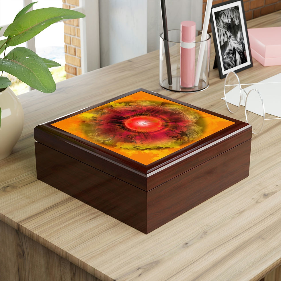 Thumbnail: Antique Sunrise Jewelry Box