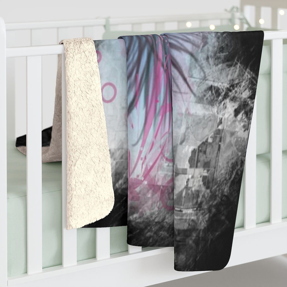Thumbnail: Card Of Prosperity Sherpa Fleece Blanket