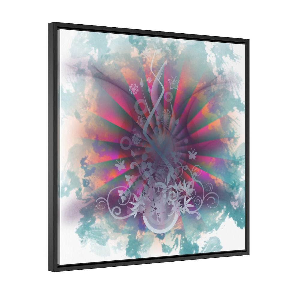Thumbnail: Enveloped Entrancement Gallery Canvas Wraps With Square Frame