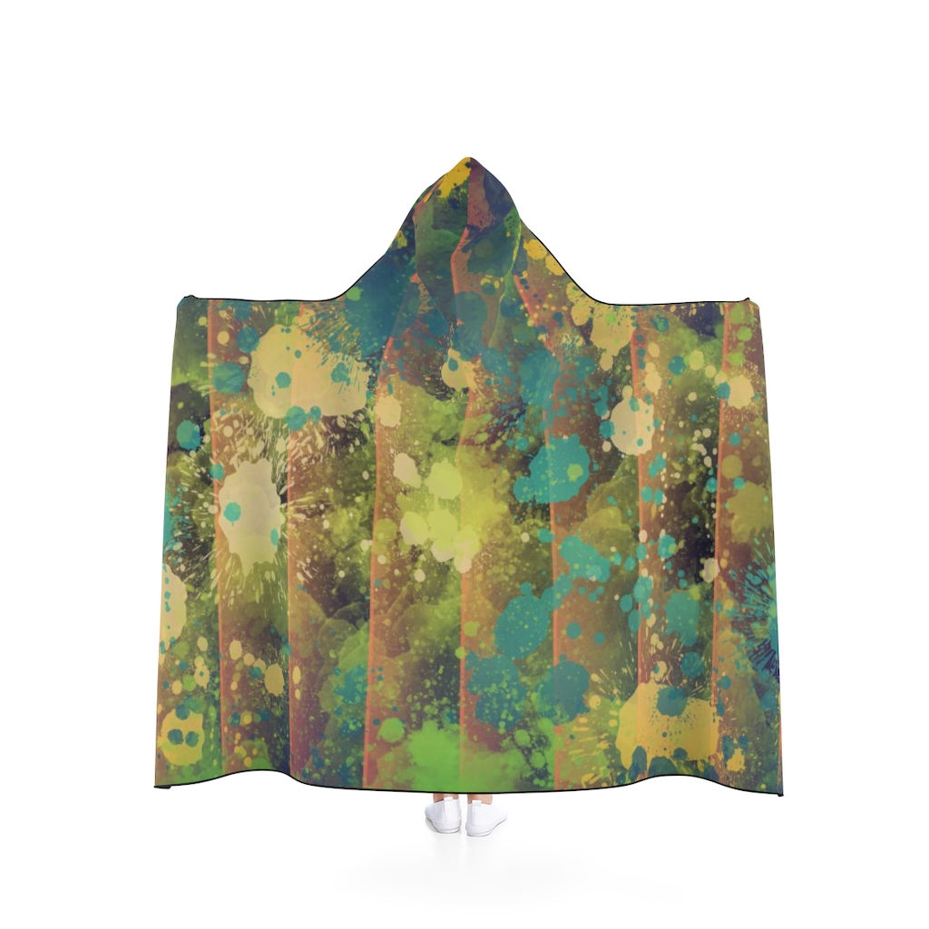 Seaweed Orchard Curtains Hooded Blanket