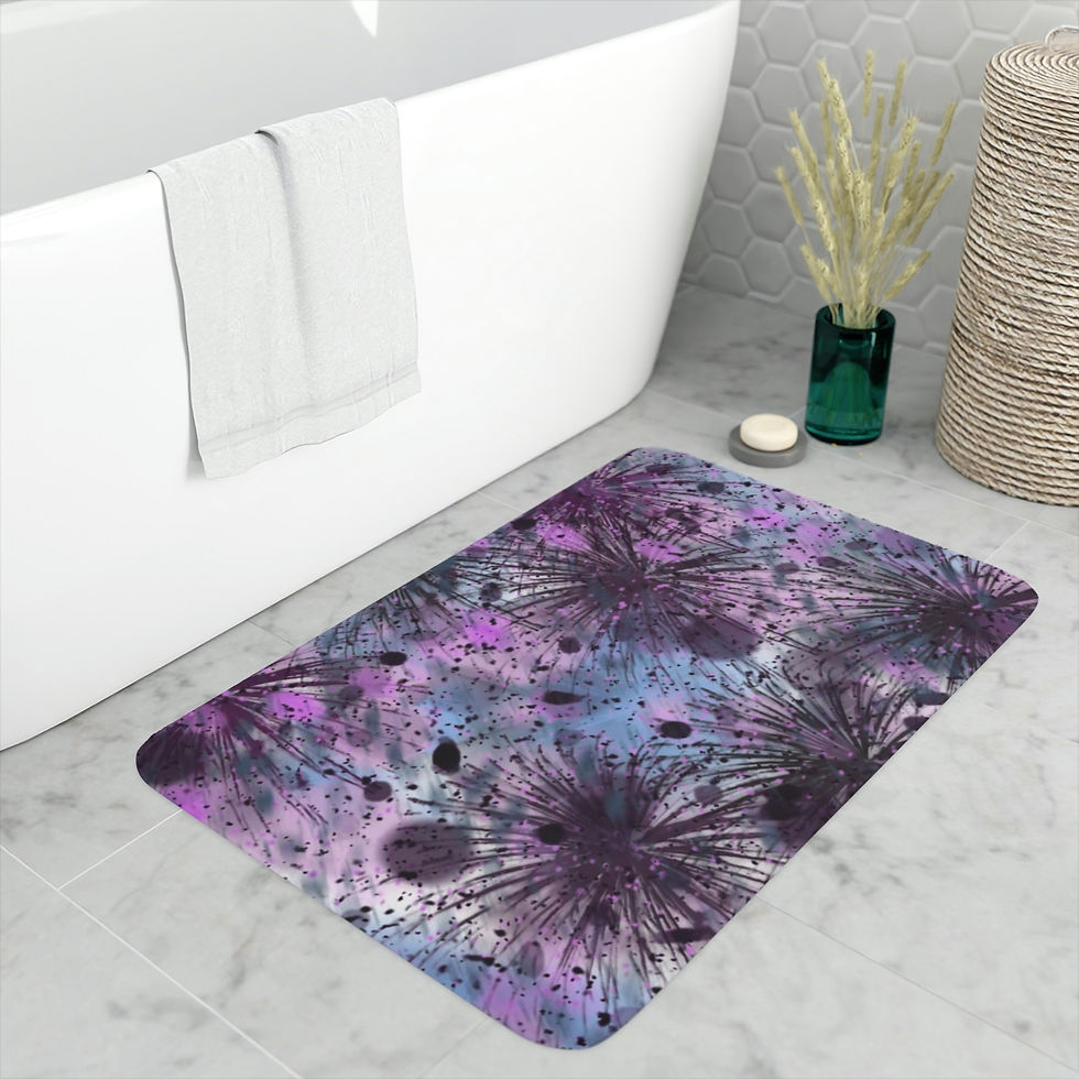 Thumbnail: Sunset and Fireworks Memory Foam Bath Mat