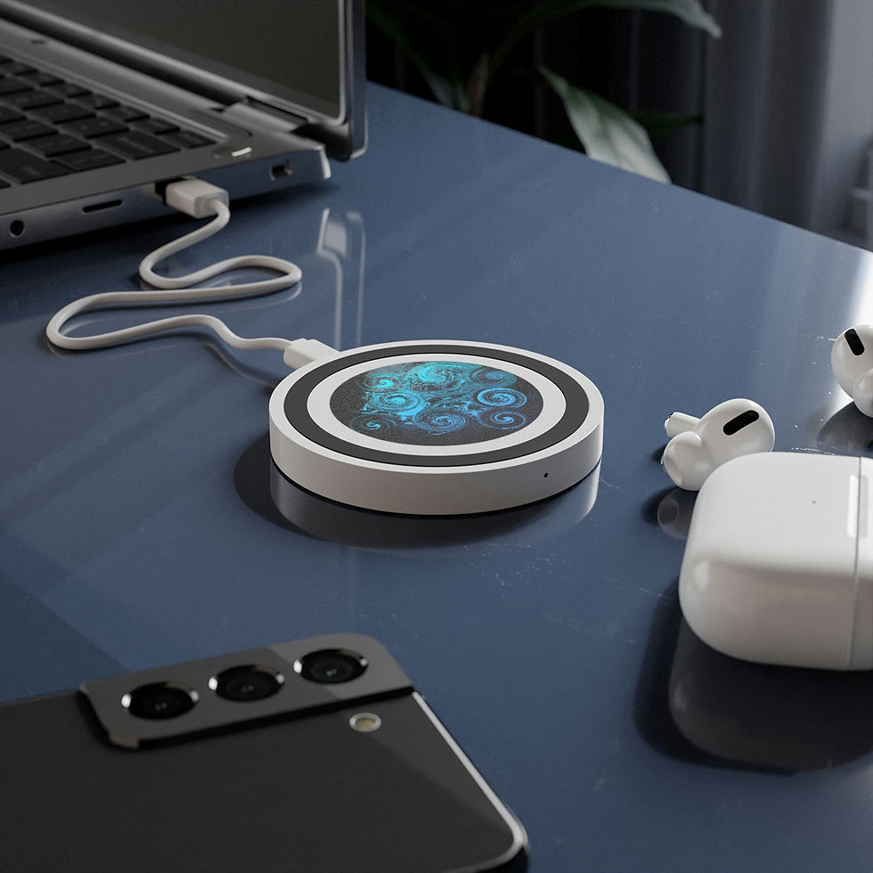 Thumbnail: Sapphire Spiral Gears Wireless Charging Pad