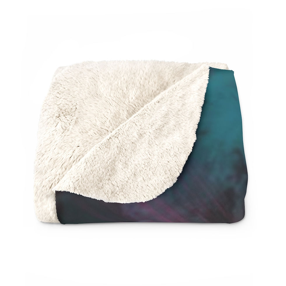 Thumbnail: Glowing Eclipse Sherpa Fleece Blanket