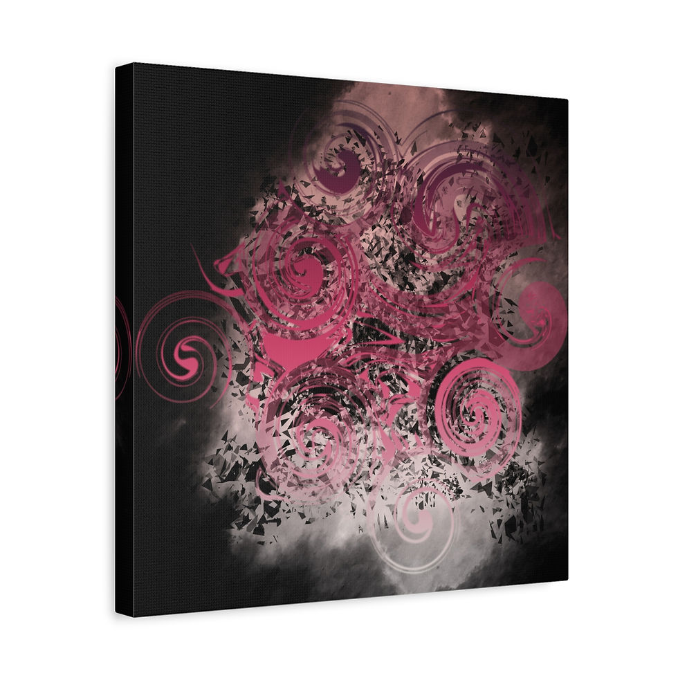 Thumbnail: Blushing Spiral Gears Canvas Gallery Wraps