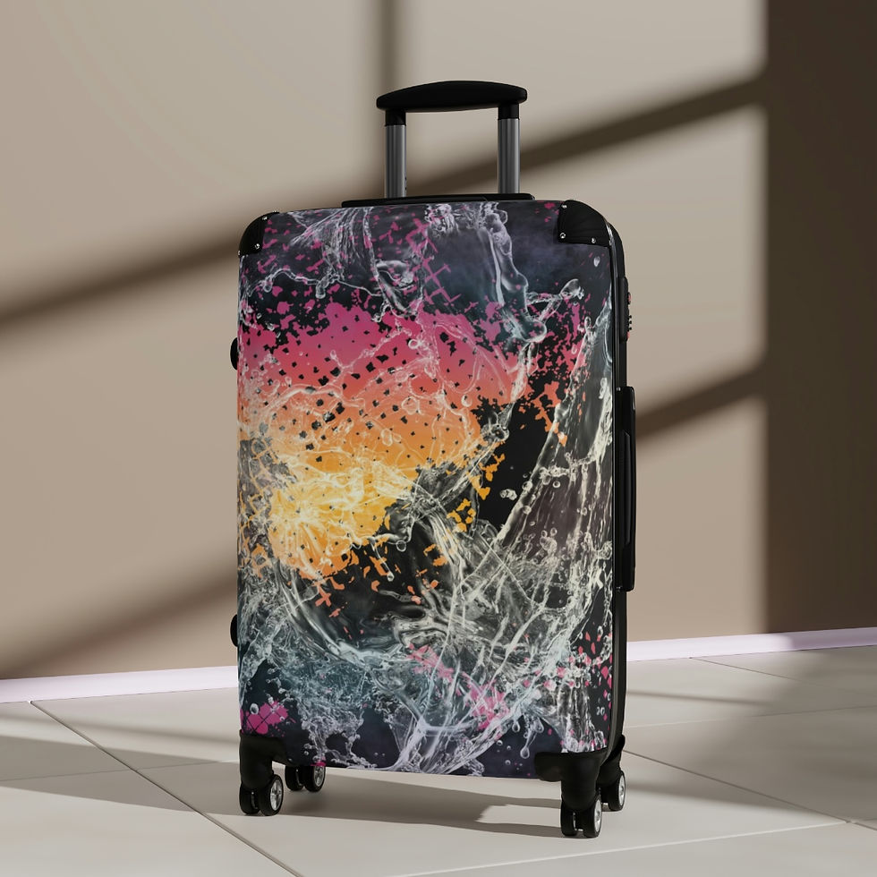 Thumbnail: Cool Calming Color Waves Suitcases