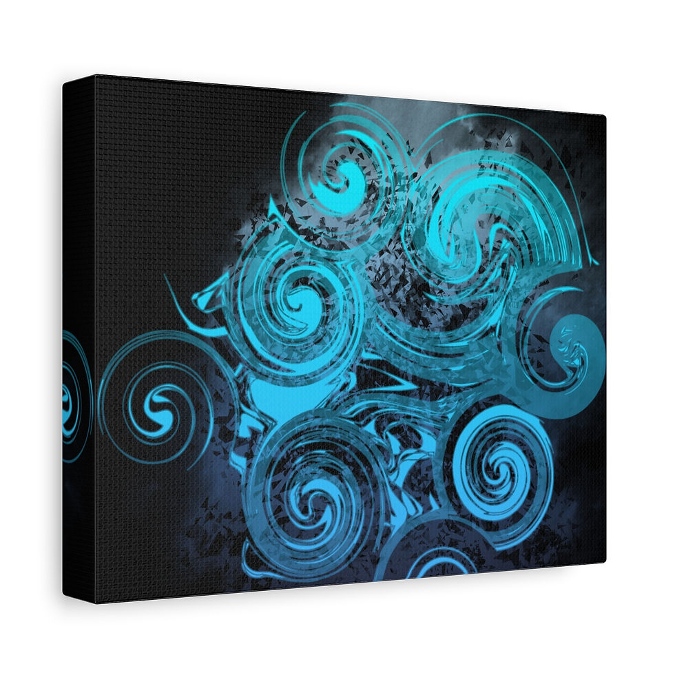 Thumbnail: Sapphire Spiral Gears Gallery Wraps