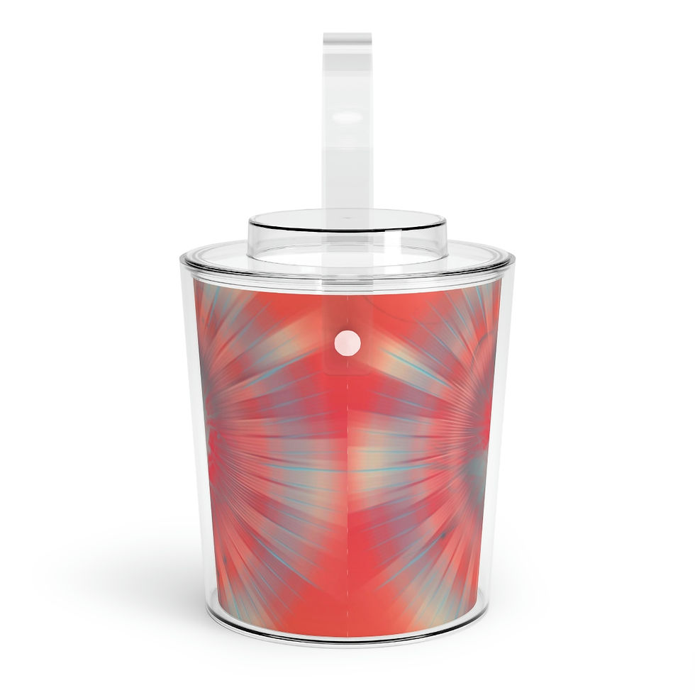 Thumbnail: Silvery Starlight Ice Bucket with Tongs