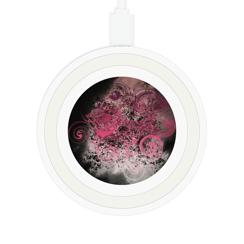 Thumbnail: Blushing Spiral Gears Wireless Charging Pad