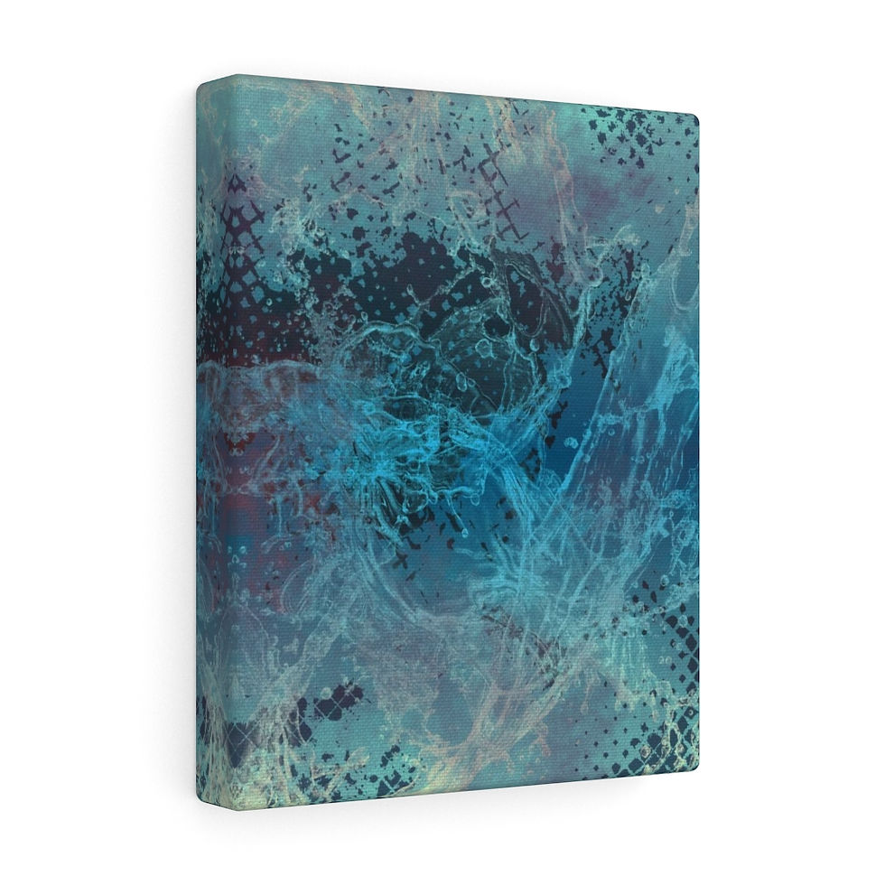 Thumbnail: Metallic Mystery Waves Canvas Gallery Wraps