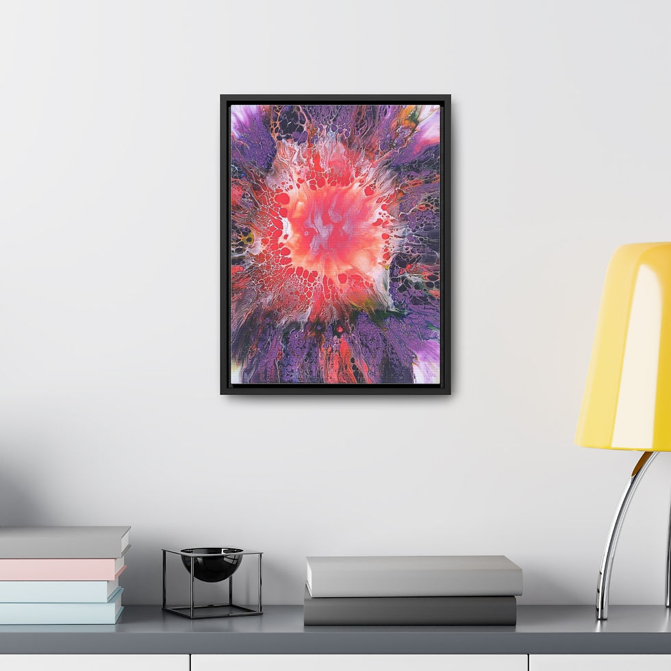 Thumbnail: Darkness A'Float Canvas Wraps With Vertical Frame