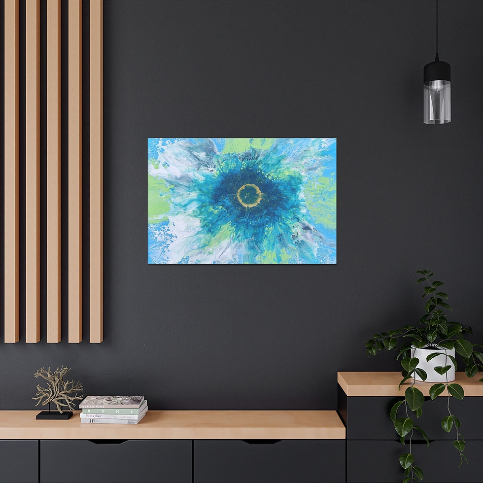 Thumbnail: One Gold Ring Canvas Gallery Print Wraps