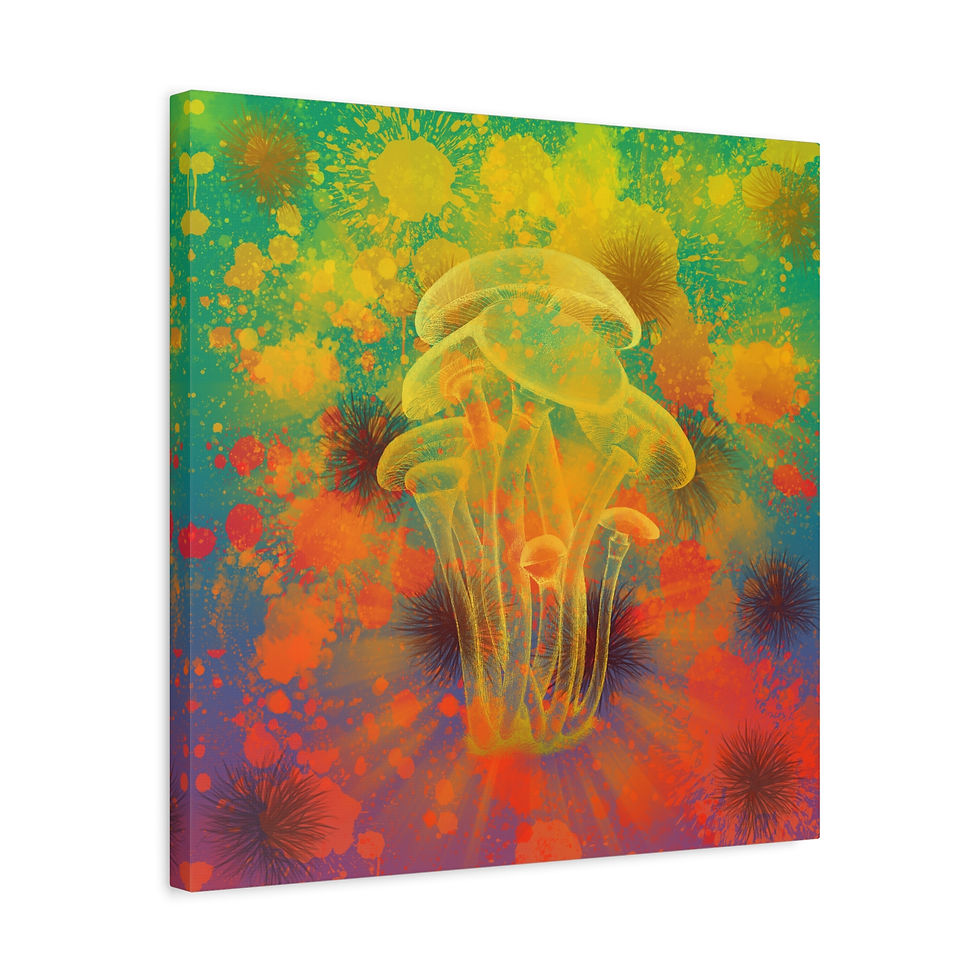 Thumbnail: Delightful Mushroom Canvas Gallery Wraps