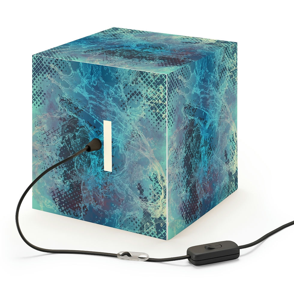 Thumbnail: Metallic Mystery Waves Cube Light