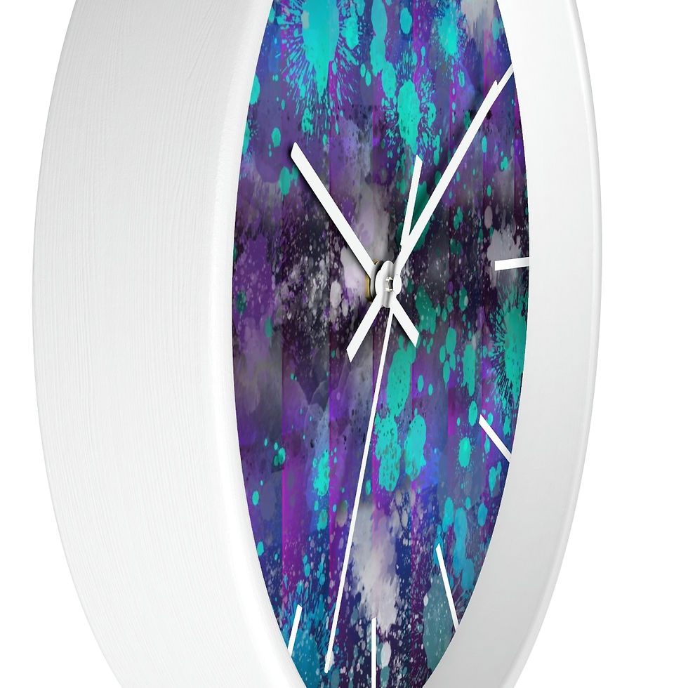 Thumbnail: Violet Haze Curtains Wall Clock