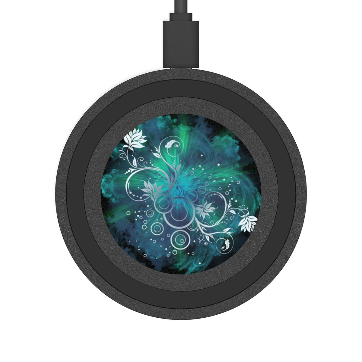 Midnight Blossom Wireless Charging Pad