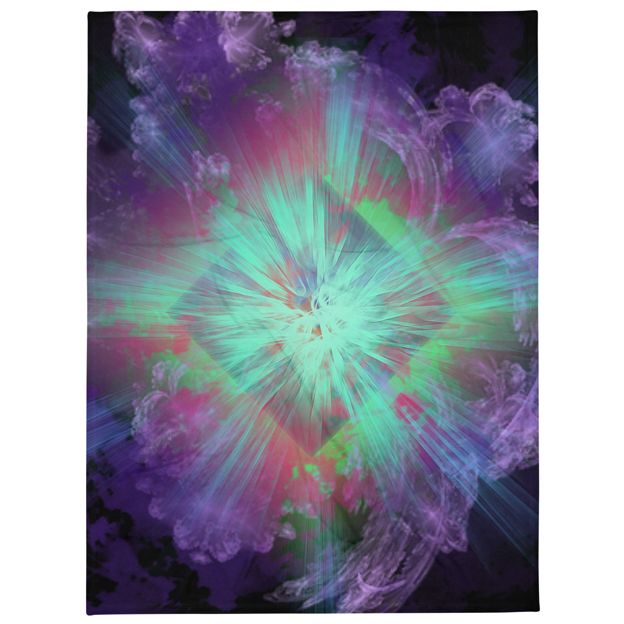 Vibrant Aurora Throw Blanket