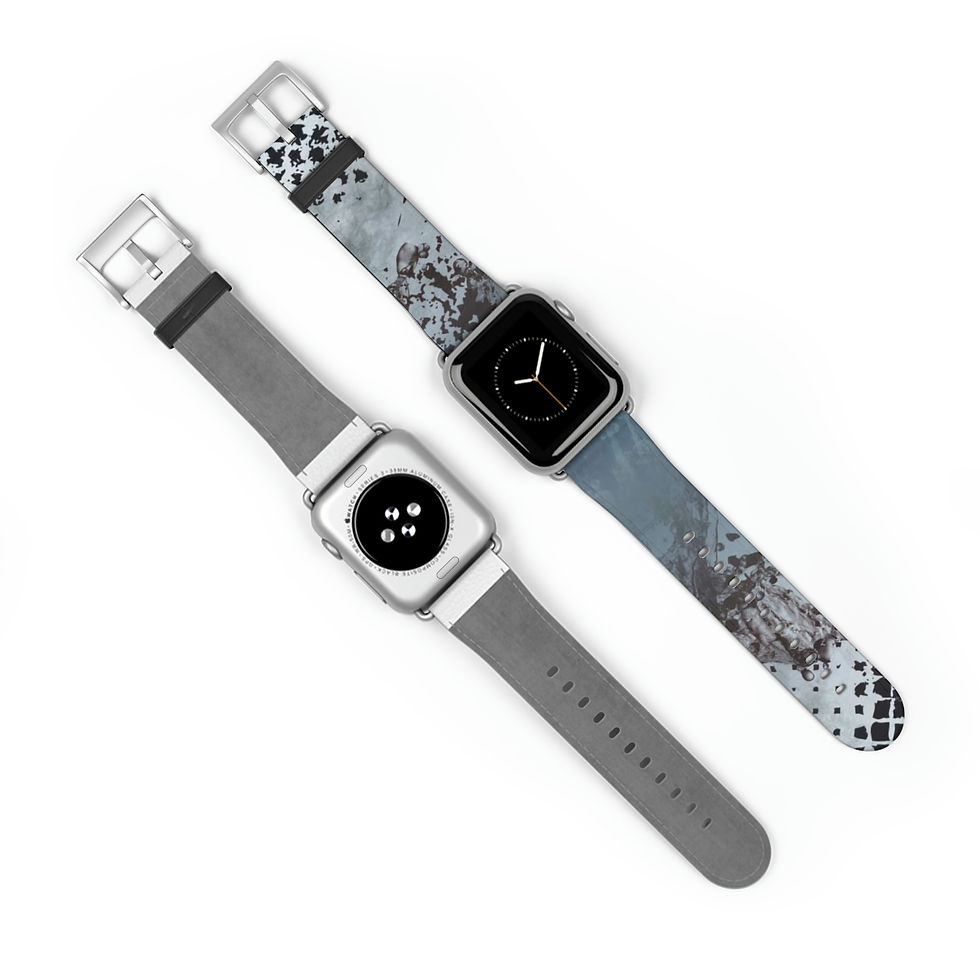 Thumbnail: Iceburg in Venice Waves Apple Leather Watch Band