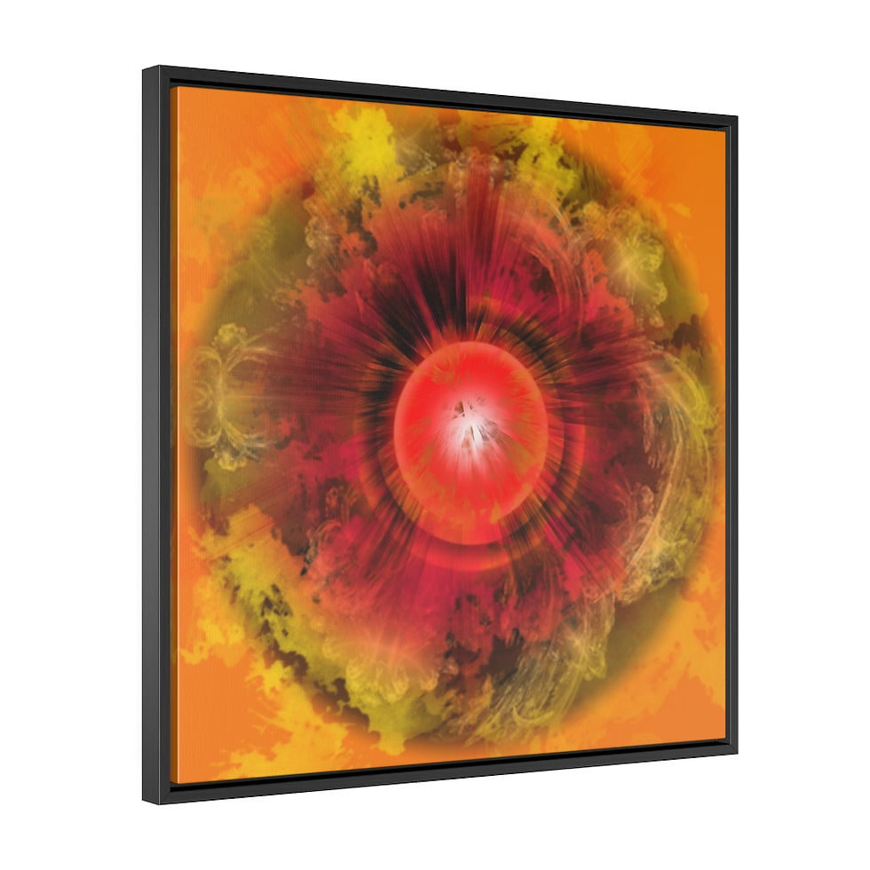 Thumbnail: Antique Sunrise Gallery Canvas Wraps With Square Frame