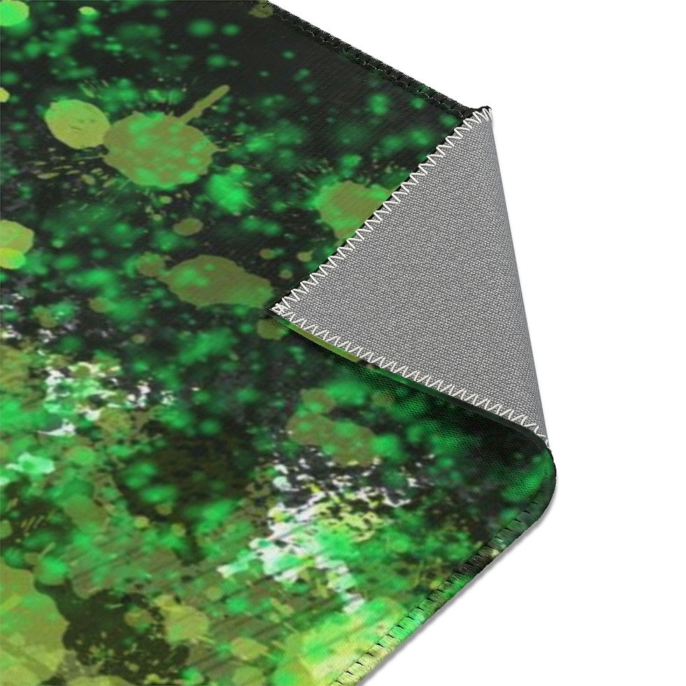 Thumbnail: Fuzzy Green Tree Area Rugs 