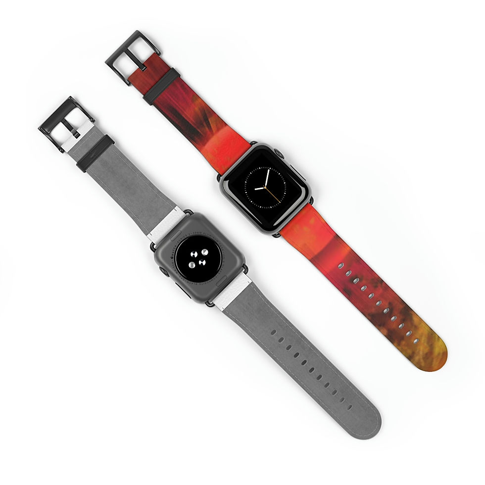 Thumbnail: Antique Sunrise Apple Leather Watch Band