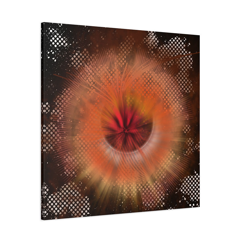 Thumbnail: Red Dahlia Burst Canvas Gallery Wraps
