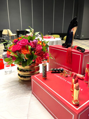 Arreglos florales para evento de Carolina Herrera en la Ciudad de Panamá.