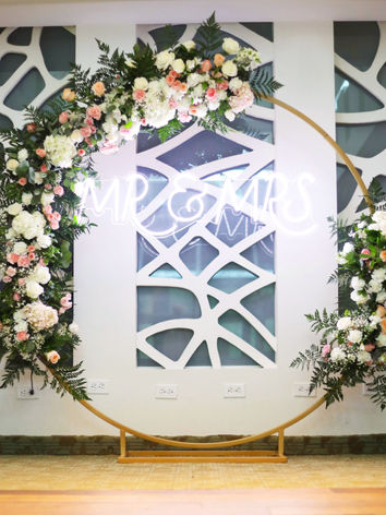 Decoración florar para boda civil en la Ciudad de Panamá.