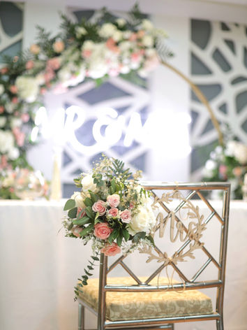 Flores para decorar boda Civil en la Ciudad de Panamá.