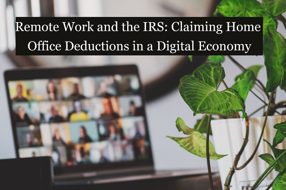 Laptop with a blurred video call in the background. A green potted plant is in focus in the foreground, creating a home office vibe.