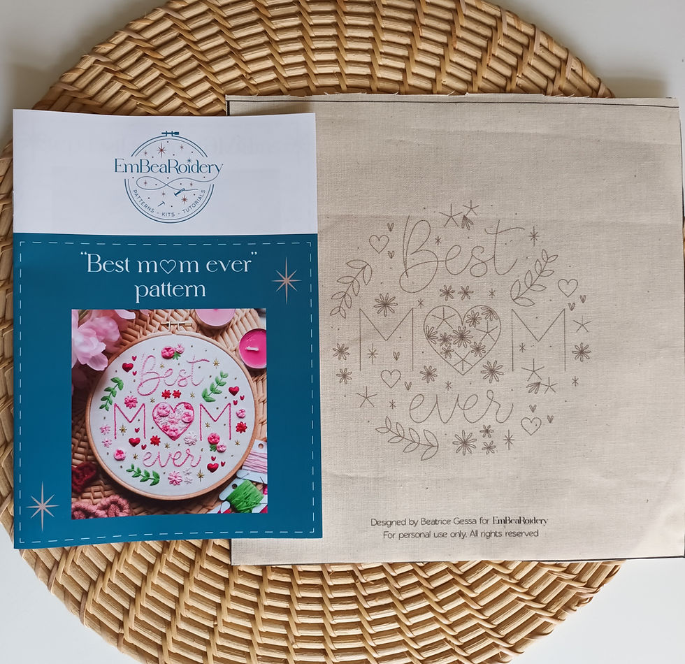 Thumbnail: Best mom/mum - Preprinted Pattern for beginners