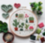 Thumbnail: Potted plants - beginners embroidery kit