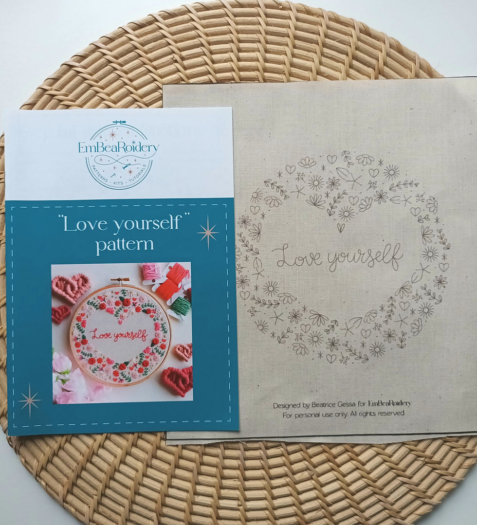 Thumbnail: Love yourself  - beginners embroidery kit