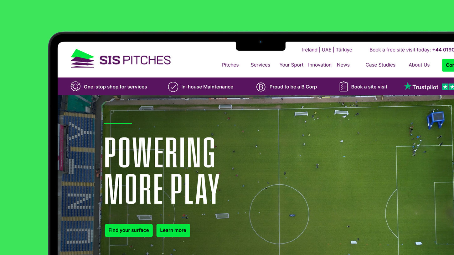 SIS Pitches Branding - Website Design