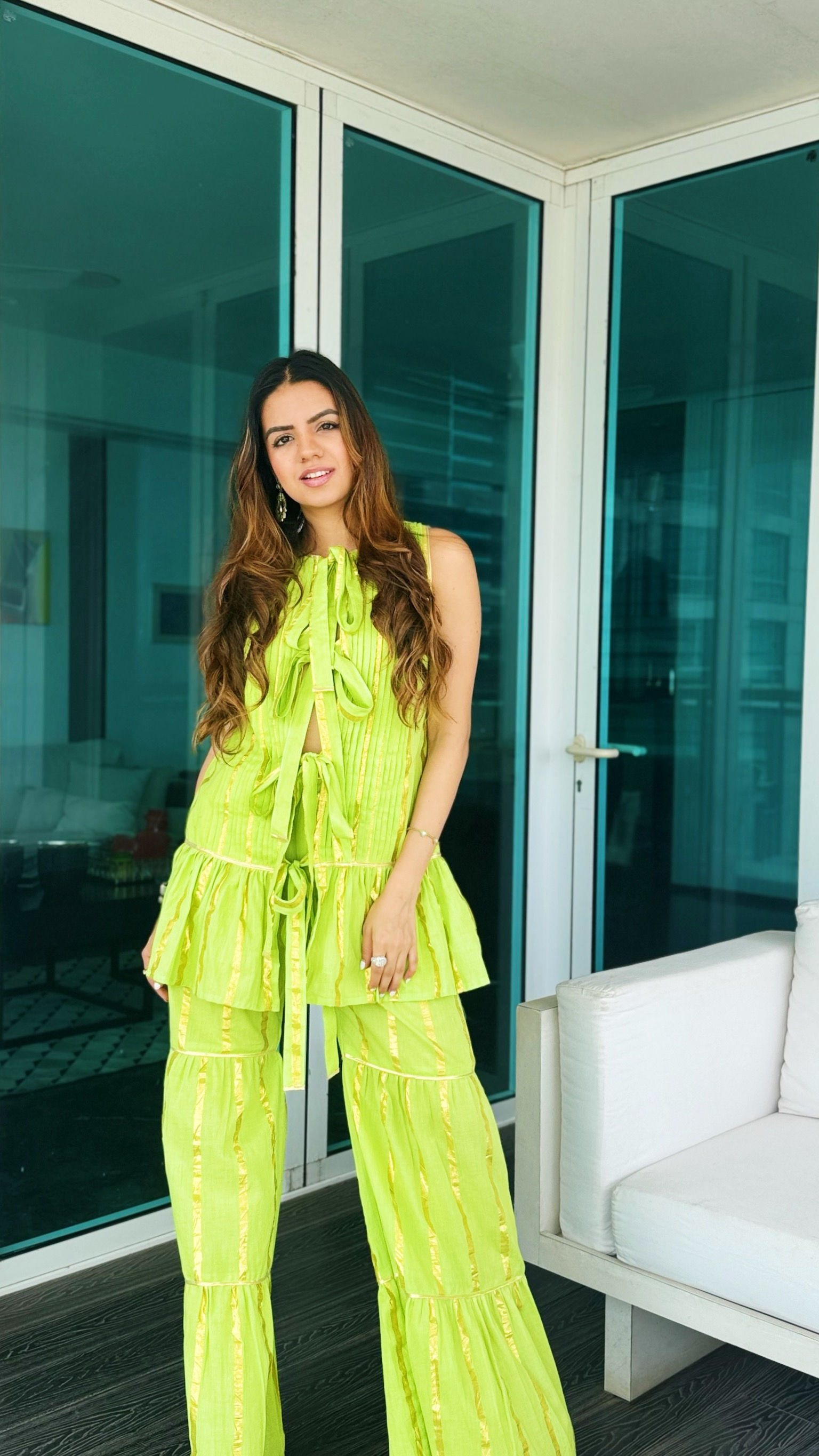 Ciara Tie Front Sharara Set