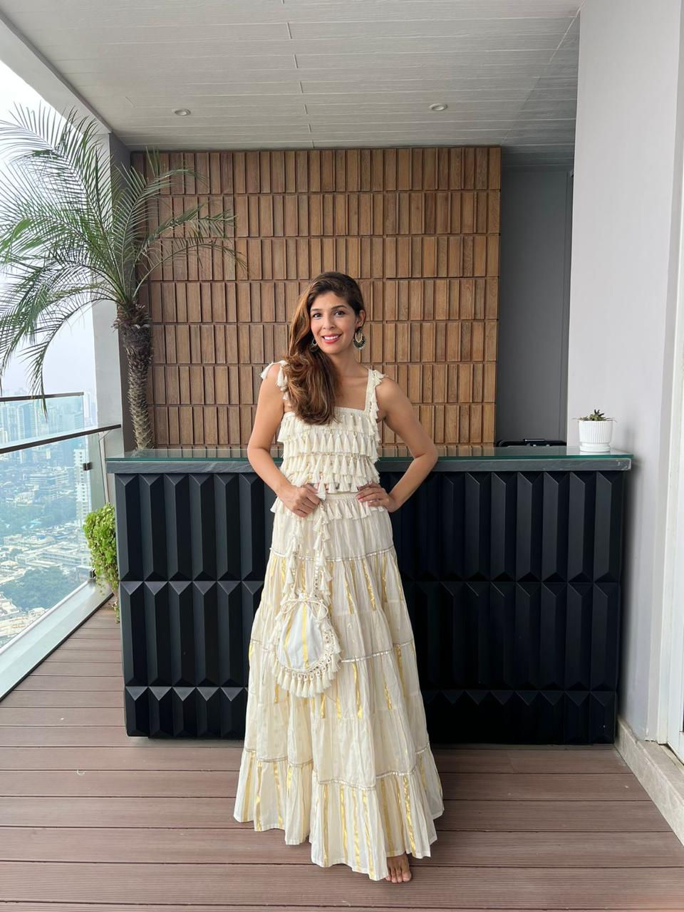 Alara Fringe Lehenga Set