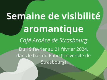 Flyer de la semaine de visibilité aromantique 2024